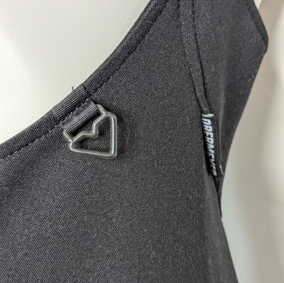 Vintage Obermeyer Black Wool Blend Stirrup Pant Ski Bib Jumpsuit 8S - Picture 3 of 10